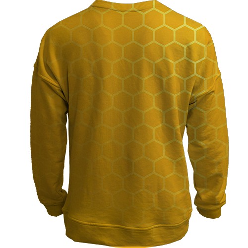 3D світшот Minecraft бджоли (вид ззаду)