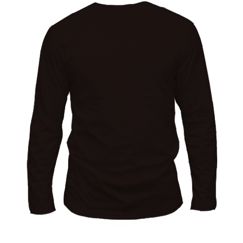 Мужской 3D лонгслив с Пикачу - рокером (вид сзади)