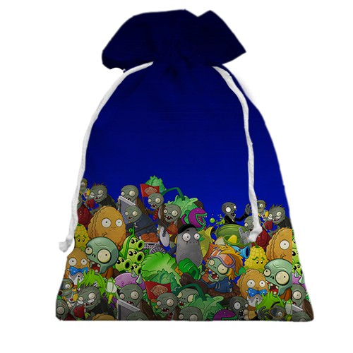 3D Подарунковий мішечок Plants vs zombies (вид ззаду)