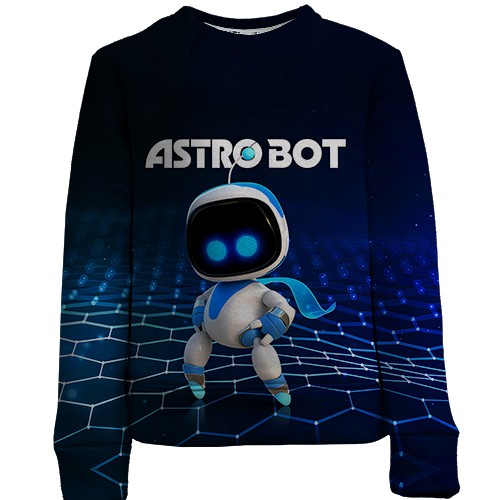 Дитячий 3D світшот Astro Bot (вид спереду)