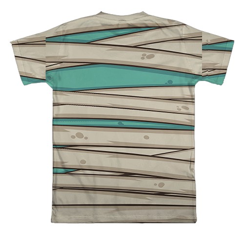 3D футболка Мумія у бинтах (вид ззаду)