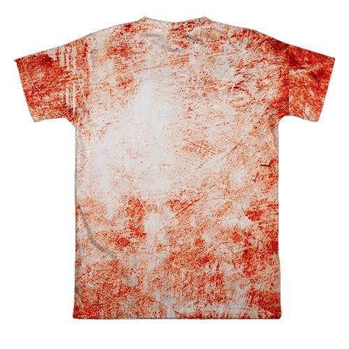 3D футболка Плями крові (вид ззаду)