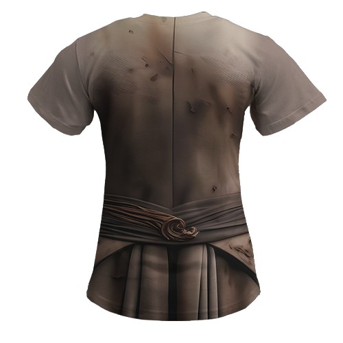 Жіноча 3D футболка Пірат (вид ззаду)