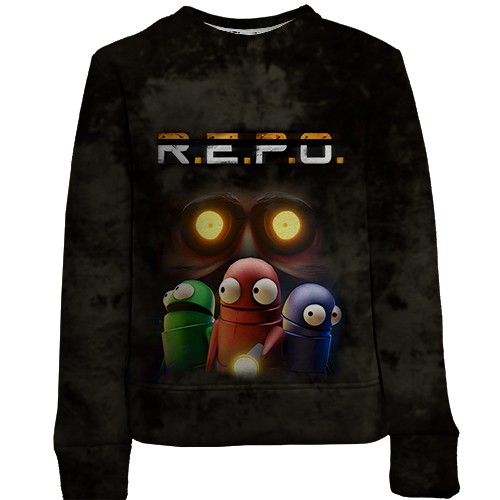 Детский 3D свитшот R.E.P.O. (вид спереди)