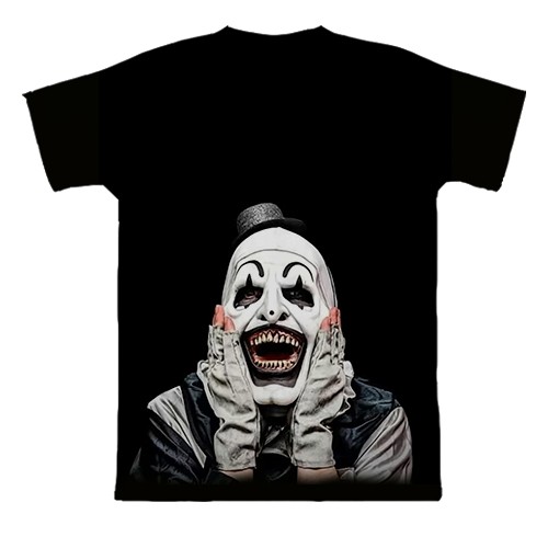 3D футболка Арт - Жахливий (вид ззаду)