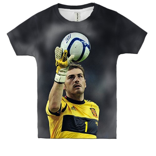 Дитяча 3D футболка Ікер Касільяс (вид спереду)