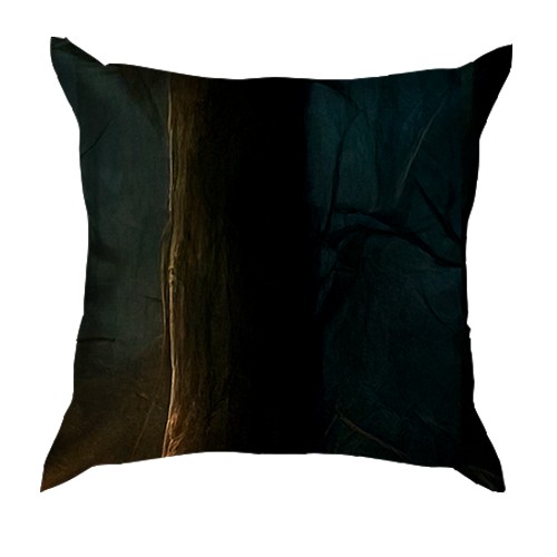 3D подушка Вендіго в лісі (вид ззаду)