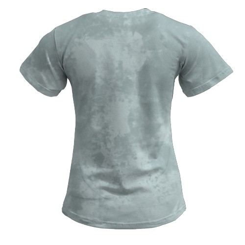 Жіноча 3D футболка Криваві ребра, 666 (вид ззаду)