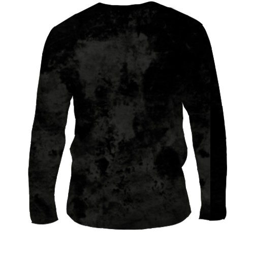 Чоловічий 3D лонгслів Скелет виглядає (вид ззаду)