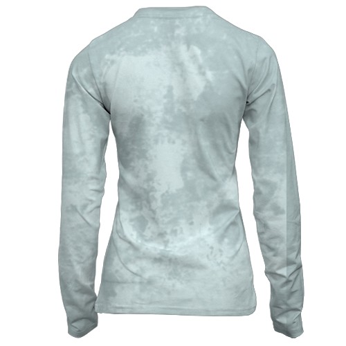 Жіночий 3D лонгслів Криваві ребра, 666 (вид ззаду)