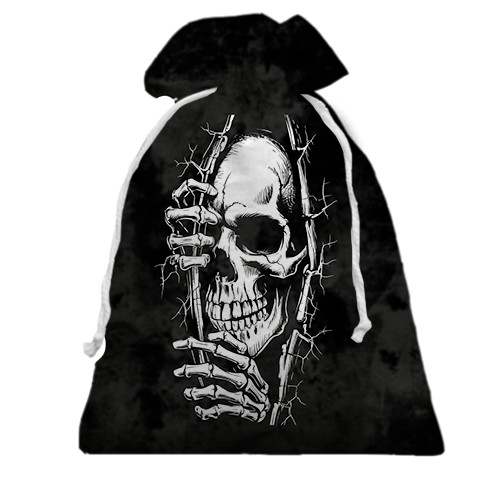 3D Подарунковий мішечок Скелет виглядає (вид спереду)