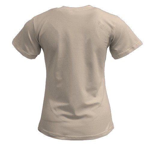 Женская 3D футболка Милый котик, Хэллоуин (вид сзади)