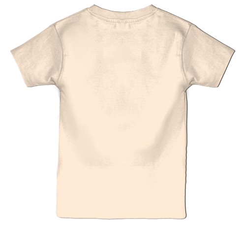 Дитяча 3D футболка Милий котик, Хелловін (вид ззаду)