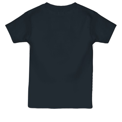 Дитяча 3D футболка Сірий кінь (вид ззаду)