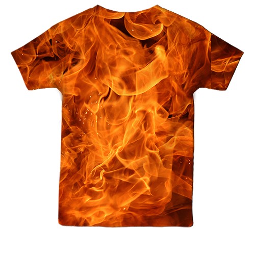 Дитяча 3D футболка з Вогненним конем (вид ззаду)