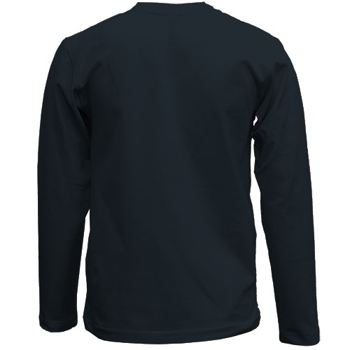 Детский 3D лонгслив Серый конь (вид сзади)