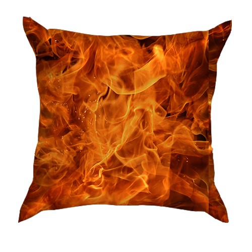 3D подушка с Огненной лошадью (вид сзади)