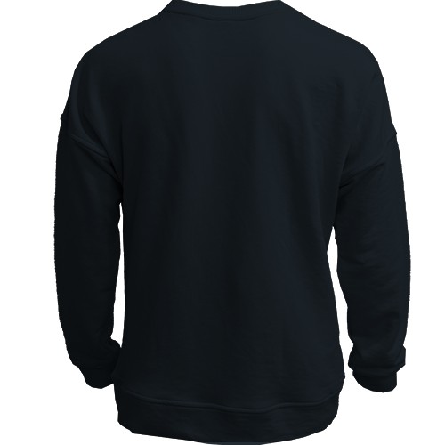 3D свитшот Серый конь (вид сзади)