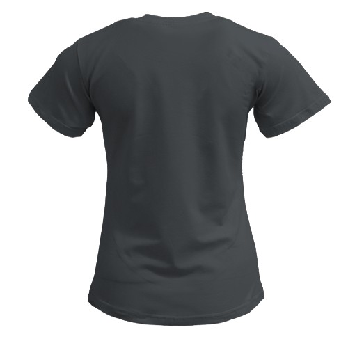 Жіноча 3D футболка із Золотогривим конем (вид ззаду)