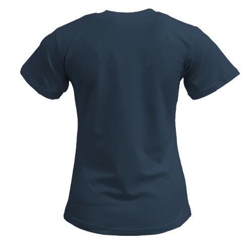 Женская 3D футболка Лошадь с мазками краски (вид сзади)