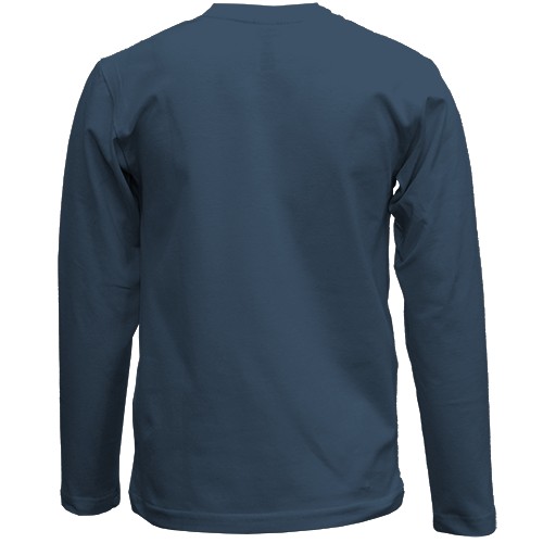 Детский 3D лонгслив Лошадь с мазками краски (вид сзади)