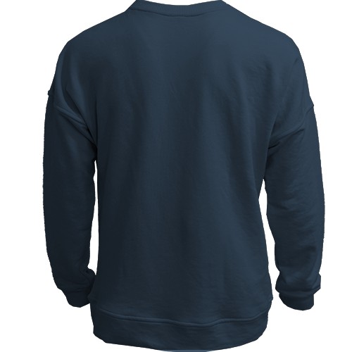 3D свитшот Лошадь с мазками краски (вид сзади)