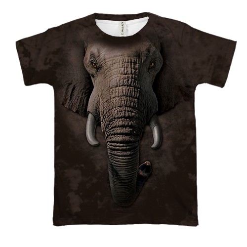 3D футболка со слоном (вид спереди)