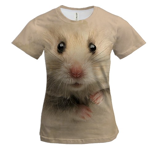 Жіноча 3D футболка з хом