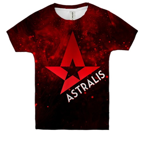 Детская 3D футболка Astralis (вид спереди)