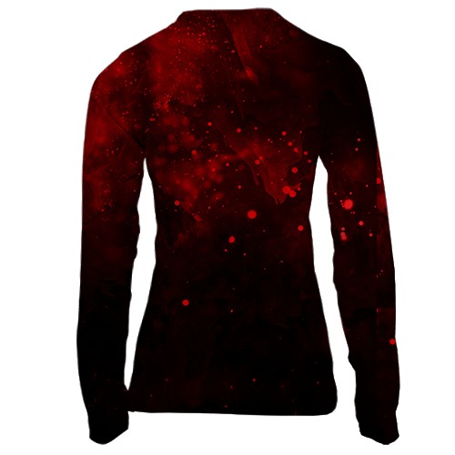 Женский 3D лонгслив Astralis (вид сзади)