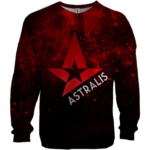 3D свитшот Astralis (вид спереди)