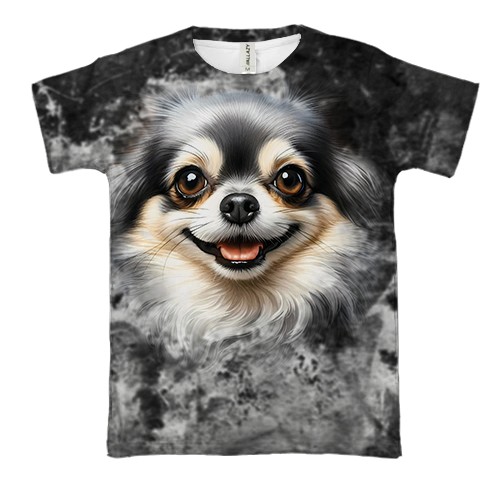 3D футболка Чихуахуа (2) (вид спереди)