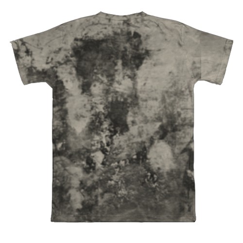 3D футболка з мордою злого вовка (вид ззаду)