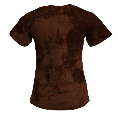 Женская 3D футболка с саблезубым тигром (вид сзади)