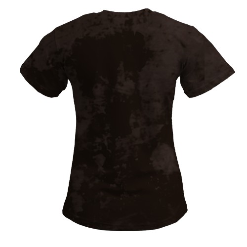 Женская 3D футболка со слоном (вид сзади)