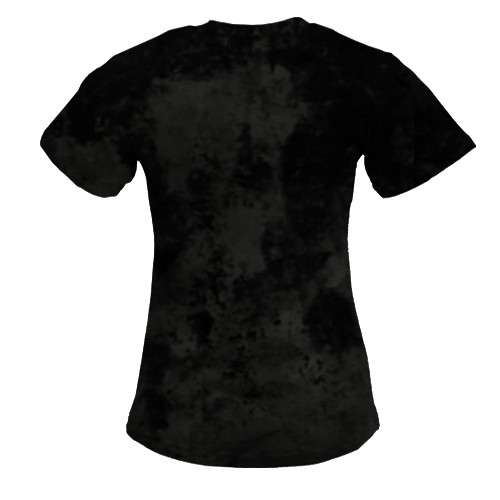 Жіноча 3D футболка Хаскі (вид ззаду)