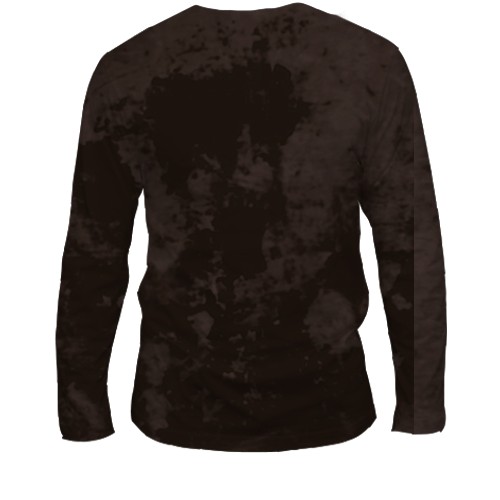 Мужской 3D лонгслив со слоном (вид сзади)