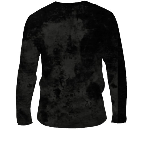 Мужской 3D лонгслив Хаски (вид сзади)