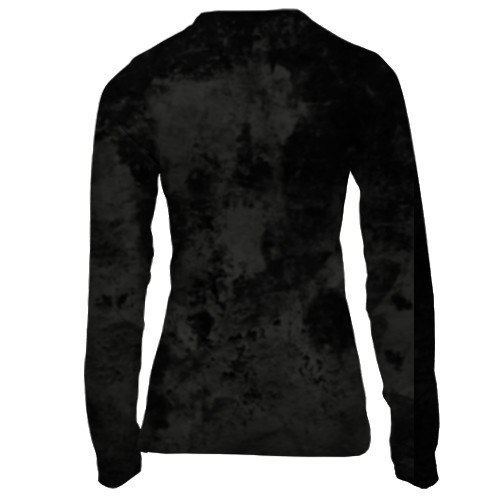 Жіночий 3D лонгслів Хаскі (вид ззаду)