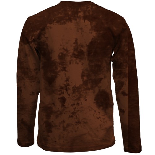 Детский 3D лонгслив с саблезубым тигром (вид сзади)