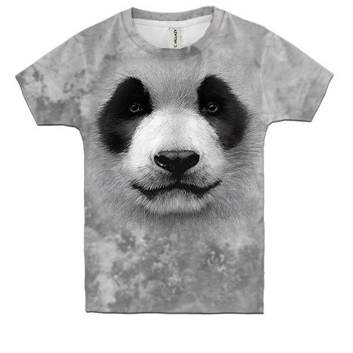 Детская 3D футболка с пандой (вид спереди)
