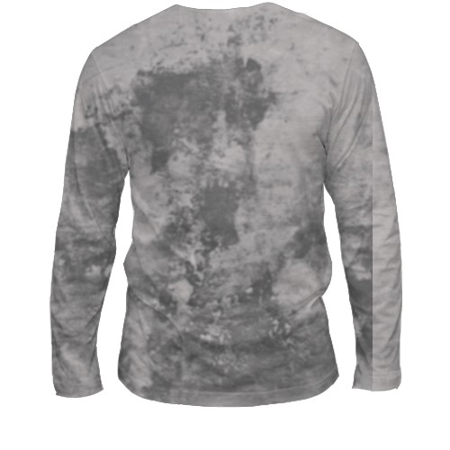 Мужской 3D лонгслив с пандой (вид сзади)