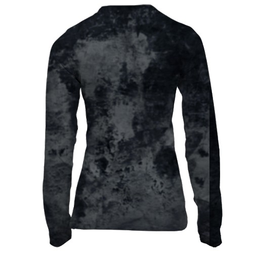 Жіночий 3D лонгслів Котяча мордочка (вид ззаду)