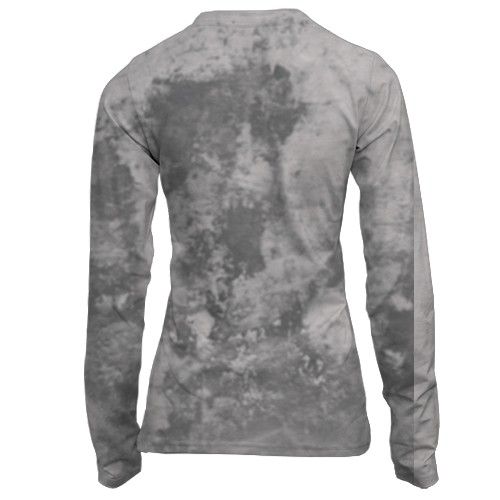 Жіночий 3D лонгслів з пандою (вид ззаду)