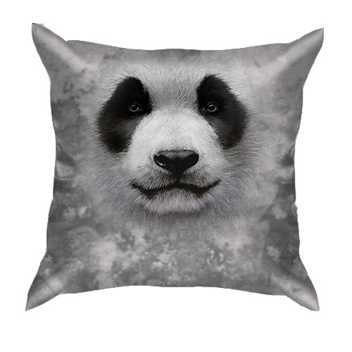 3D подушка з пандою (вид спереду)