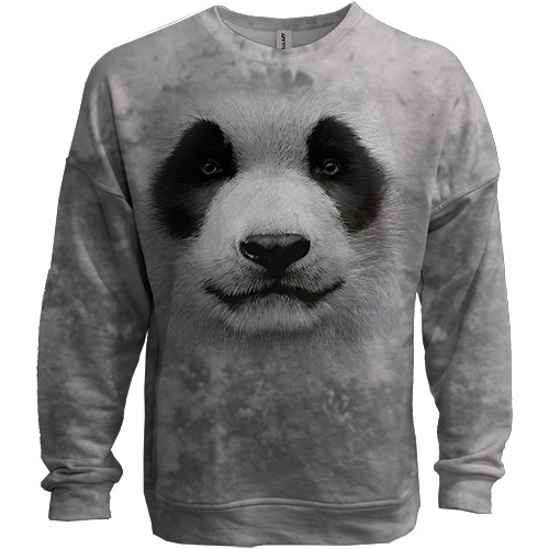 3D світшот з пандою (вид спереду)