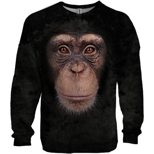 3D світшот з шимпанзе (вид спереду)