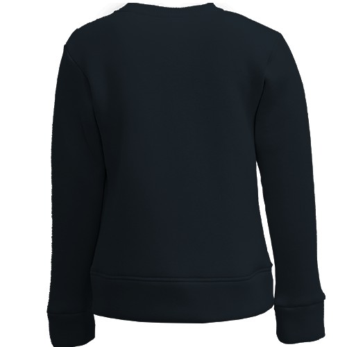 Детский 3D свитшот Серый конь (вид сзади)