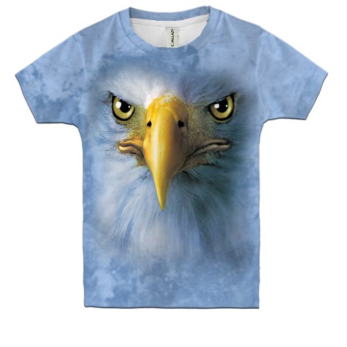 Детская 3D футболка с орлом (2) (вид спереди)