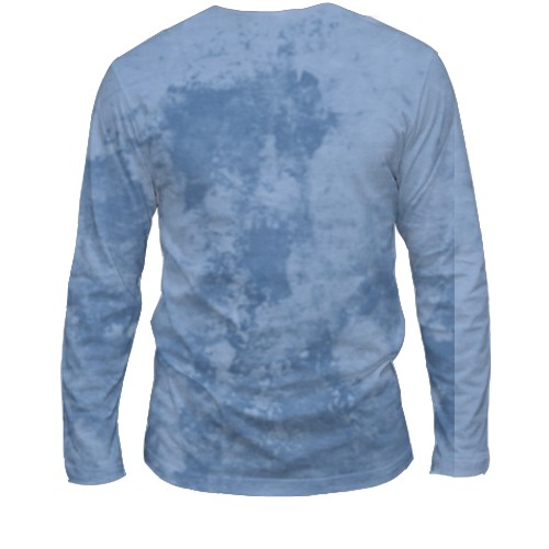 Мужской 3D лонгслив с орлом (2) (вид сзади)